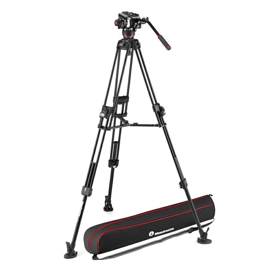 VIDEOSTATIV Manfrotto | 504X Vaeskedempet Videohode Med 645 Fast Twin Alu Stativ