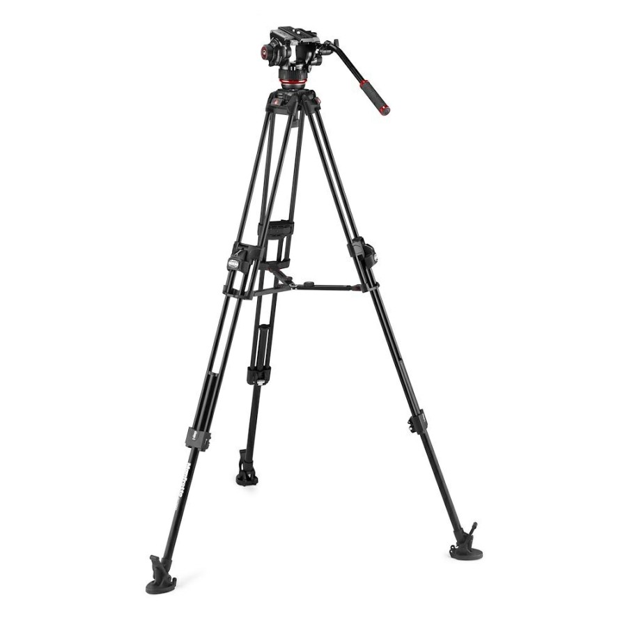 VIDEOSTATIV Manfrotto | 504X Vaeskedempet Videohode Med 645 Fast Twin Alu Stativ