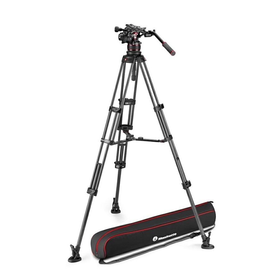 VIDEOSTATIV Manfrotto | Stativkit Video Nitrotech 612 + Cf Twin Ms Midtspreder