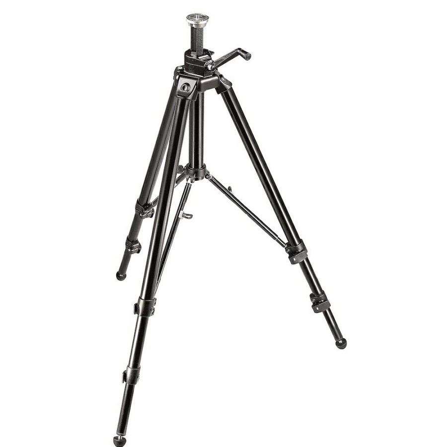 KAMERA Manfrotto | Aluminium Pro Stativ Med Tannstangmidtsoyle Svart