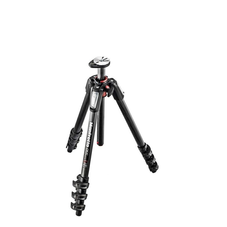 KAMERA Manfrotto | 055 4-Seksjoners Karbonfiberstativ Med Horisontal Midtsoyle