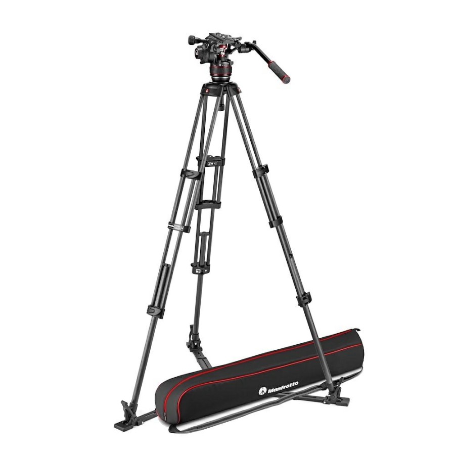 VIDEOSTATIV Manfrotto | Stativkit Video Nitrotech 608 + Cf Twin Gs Gulvspreder