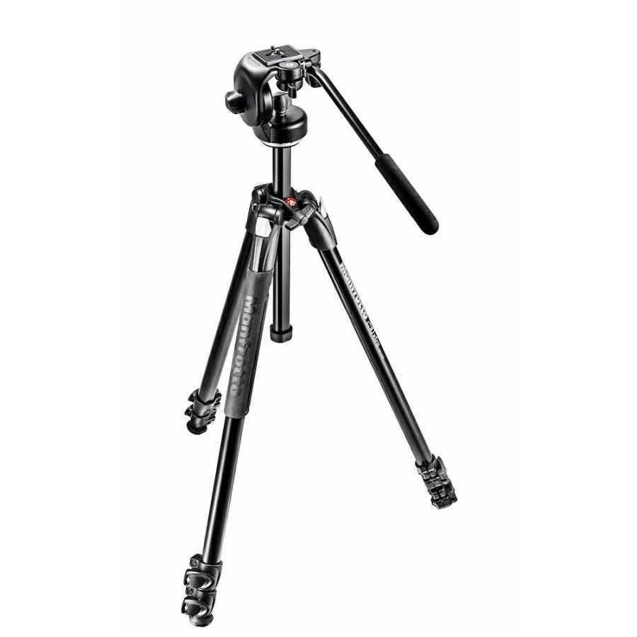 FOTOGRAFISK STIL Manfrotto | 290 Xtra 3-Seksjoners Aluminiumsstativ Med 128Rc Vaeskehode