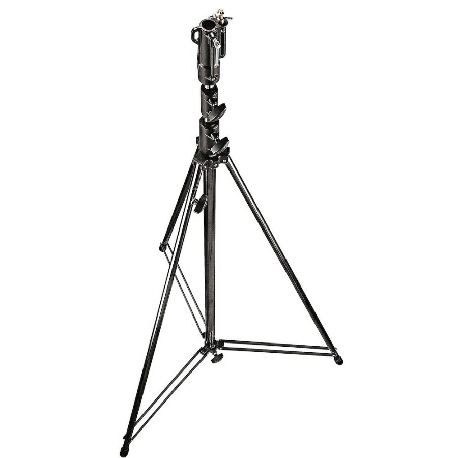 Lys Manfrotto | Lysstativ 3-Seksjoner Tall Makshoyde 380Cm, 1 Utjevningsben